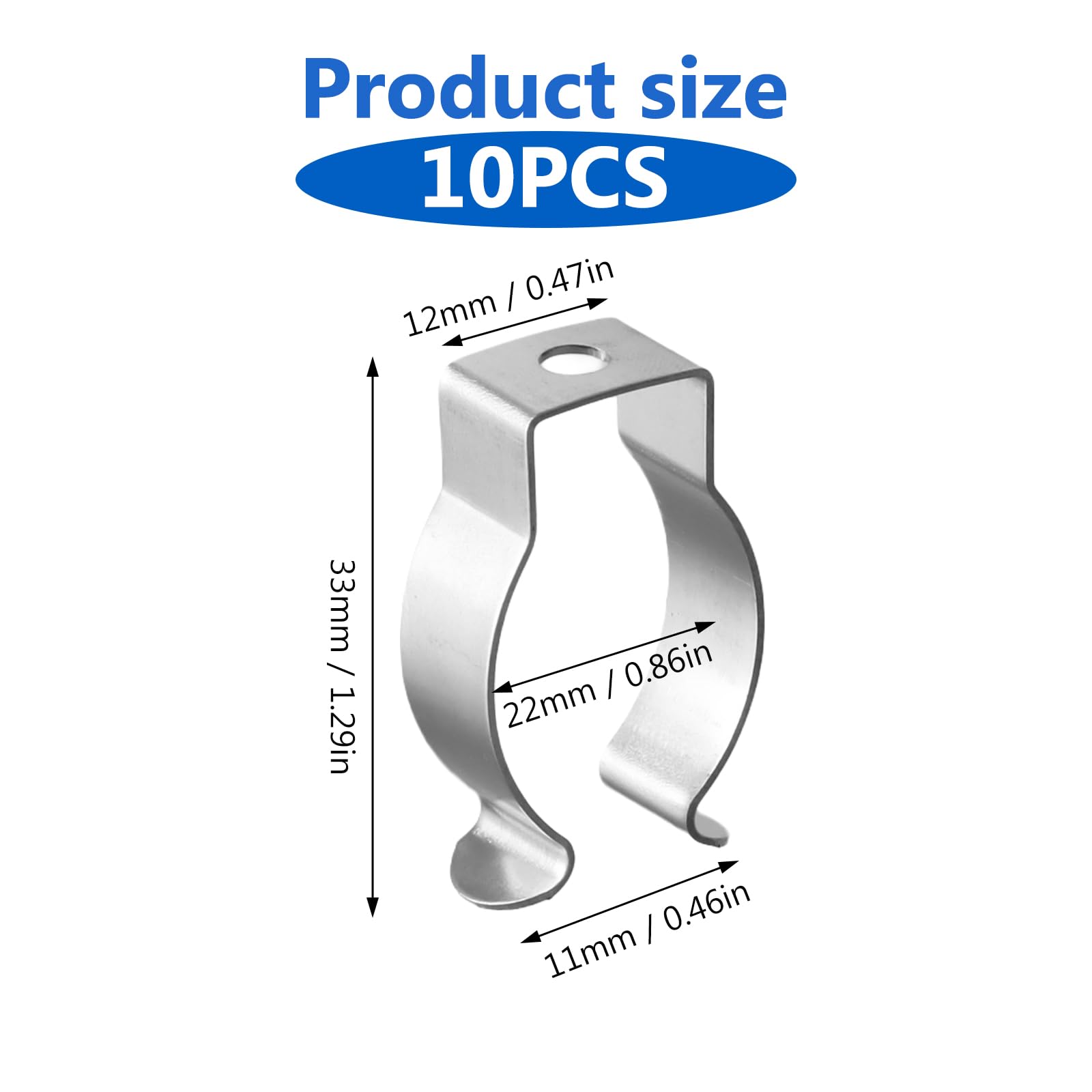 Clips Soporte Para Tubo Fluorescente Con S Juego De 20