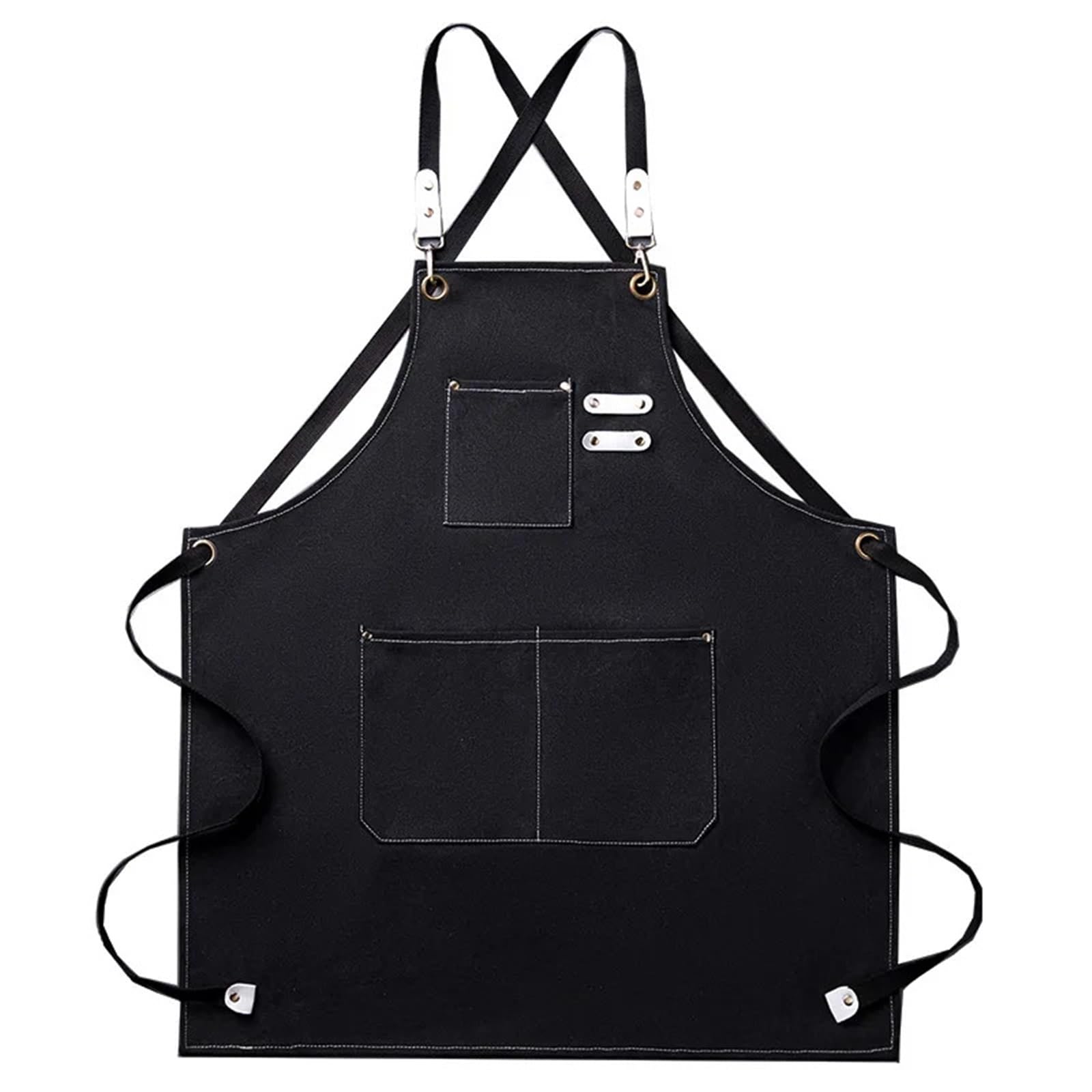Schweißerschürze Verdickte Baumwoll-Canvas-Schürze, Haushalt, Café, Küche, Restaurant, Arbeitsschürze, Schürze for Männer