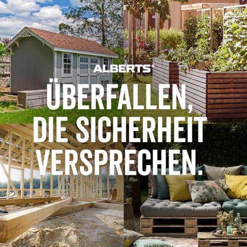 Alberts 348359 Sicherheits-Überfalle | galvanisch verzinkt, dickschichtpassiviert | Länge Überfalle 85 mm | Breite 37 mm