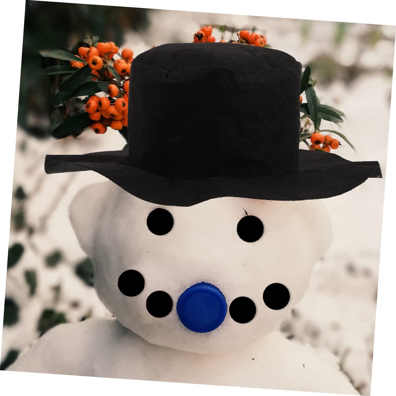 MAGICLULU 5 Juegos disfrazarse de muñeco de Nieve Kit para Hacer muñecos de Nieve Accesorios para Vestir muñecos de Nieve navideños Christmas Accesorio Festivo Apoyo Festivo