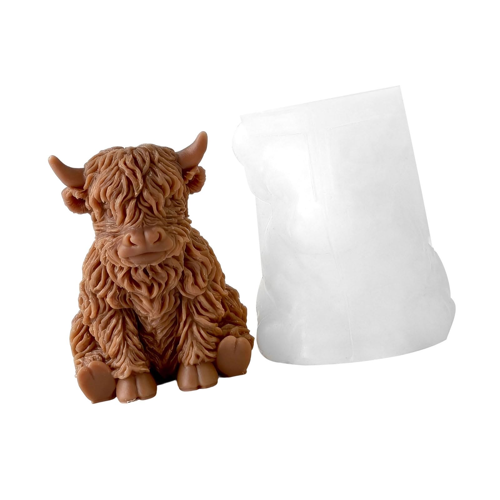 OSNIYAW Cow Silicone Molds Multipurpose Animal Silicone for Resin Casting Soap Gypsum Figurine Cattle Cast