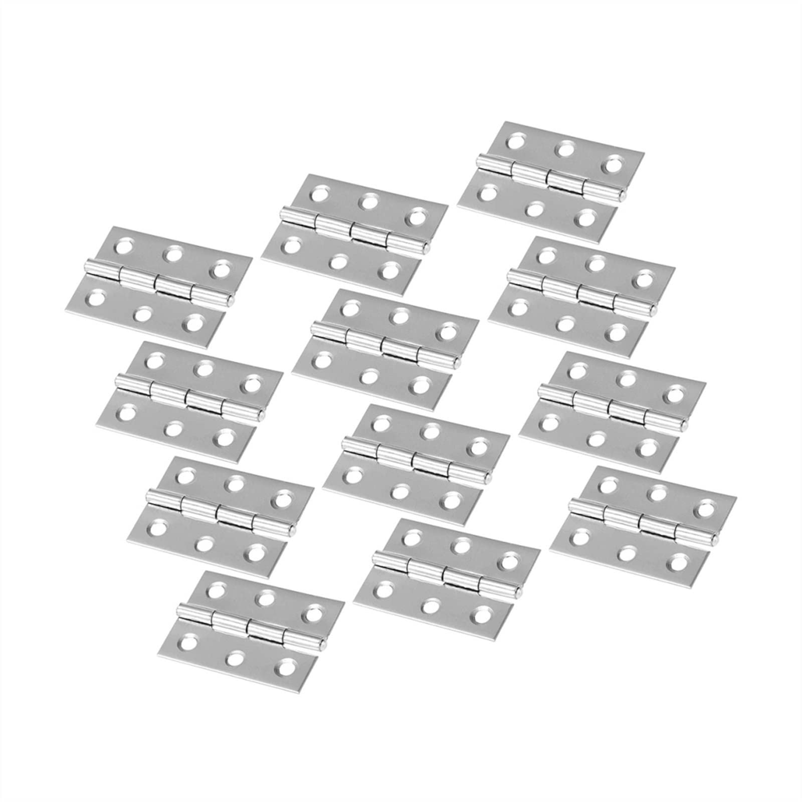 Charnière de 2 pouces en acier inoxydable lot de 30 pièces plates et muettes pour porte maison