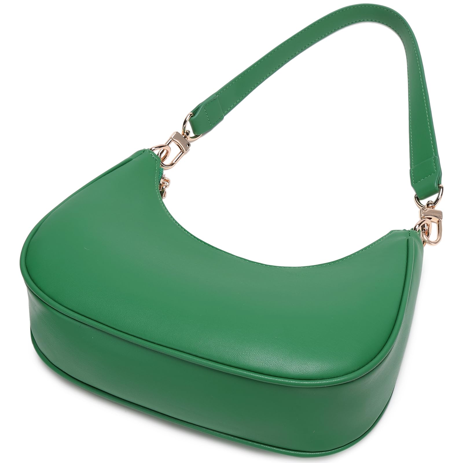 Women's Shoulder Bags Cute Hobo Purses Vintage Handbags with Zipper Lightweight Underarm for Dating Shopping Gift (Green) view 4