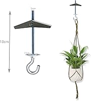 Vista 2 de Alovexiong Paquete de 8 ganchos de techo de placas de yeso de acero al carbono, pernos de ala de palanca de resorte, instalación de techo de pared