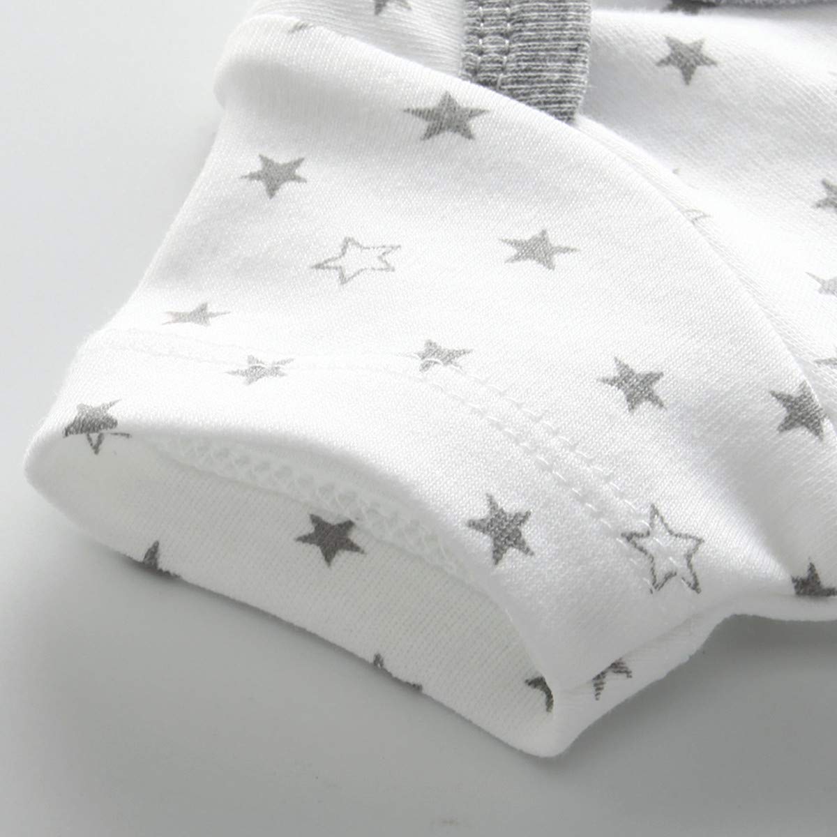 Chalecos de manga corta + pantalones para recién nacidos de 0 a 12 meses de algodón, gris, 3 Meses