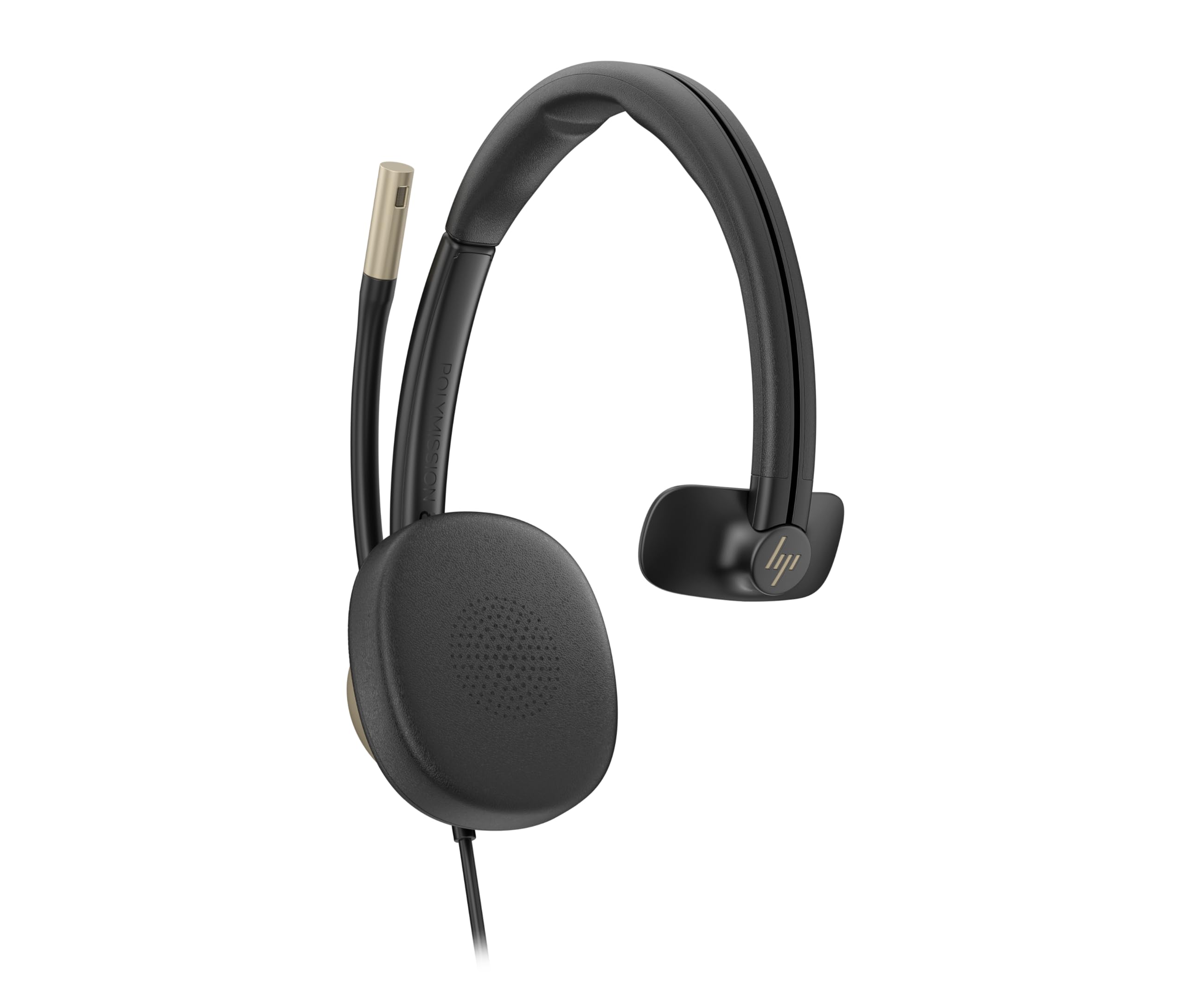 Zestaw słuchawkowy HP Poly Mission 810 USB-C Mono z aktywną redukcją szumów (ANC), izolacja od hałasu i koncentracja, mikrofon z redukcją szumów z SI, PC i Mac