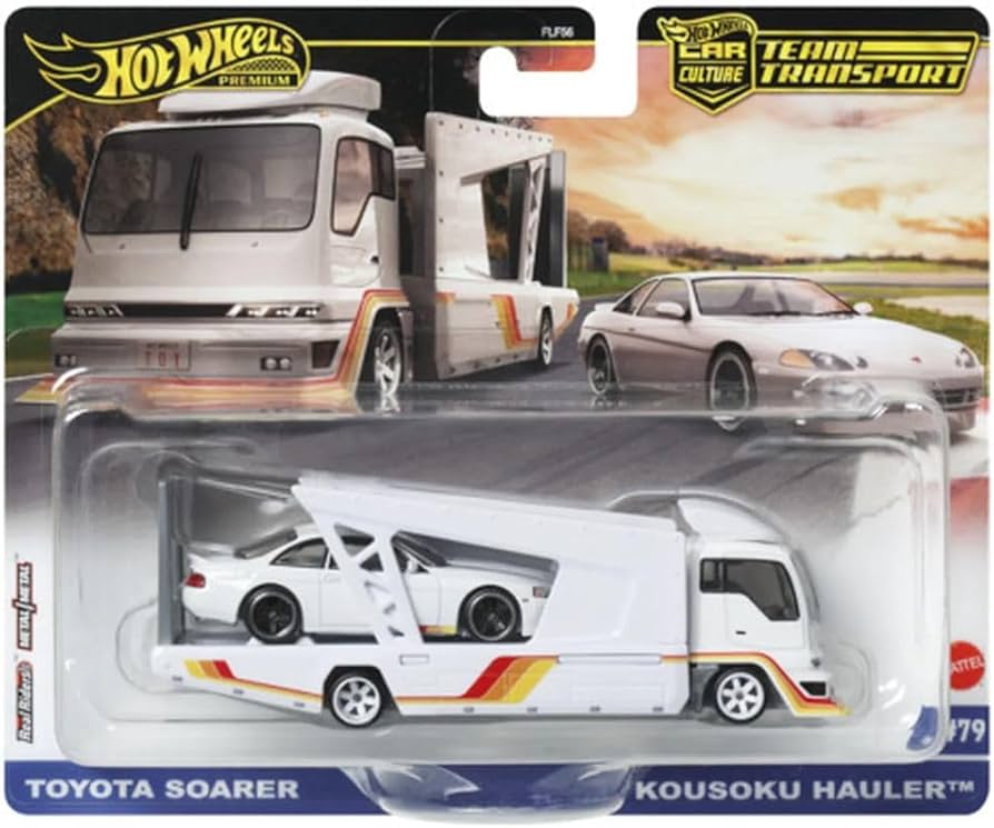 ミニカー Hotwheels FAST&FURIOUS TEAM TRANSPORT Hot Wheels Team Transport Set, Toy Race Car & Transporter Truck in