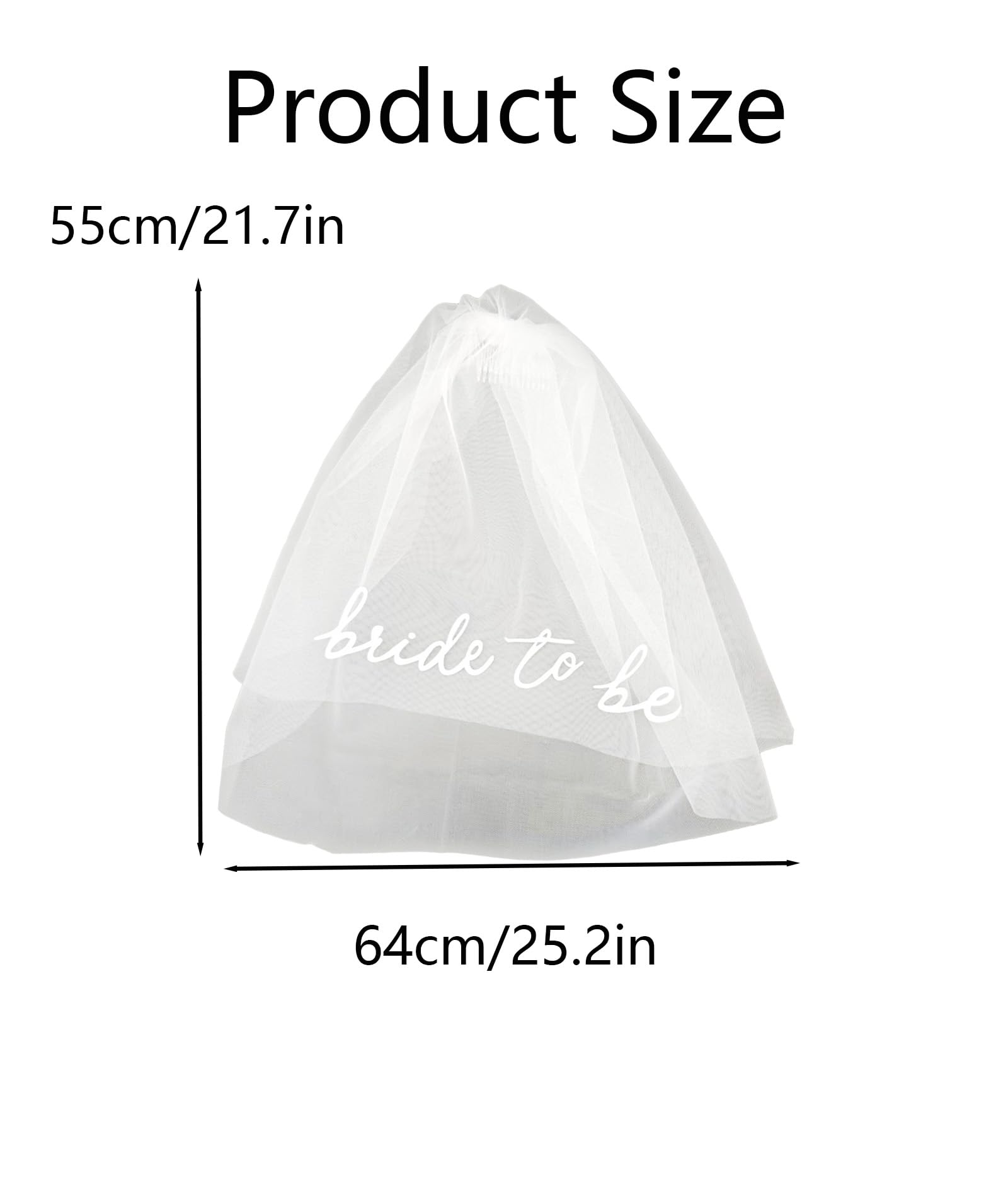 Zbdroxygen Veil For Bride, Wedding Veil, Bridal Veil For Wedding Ceremony, Suitable for Wedding Ceremonies, Retro Themed Parties and Formal Dinner Events 1