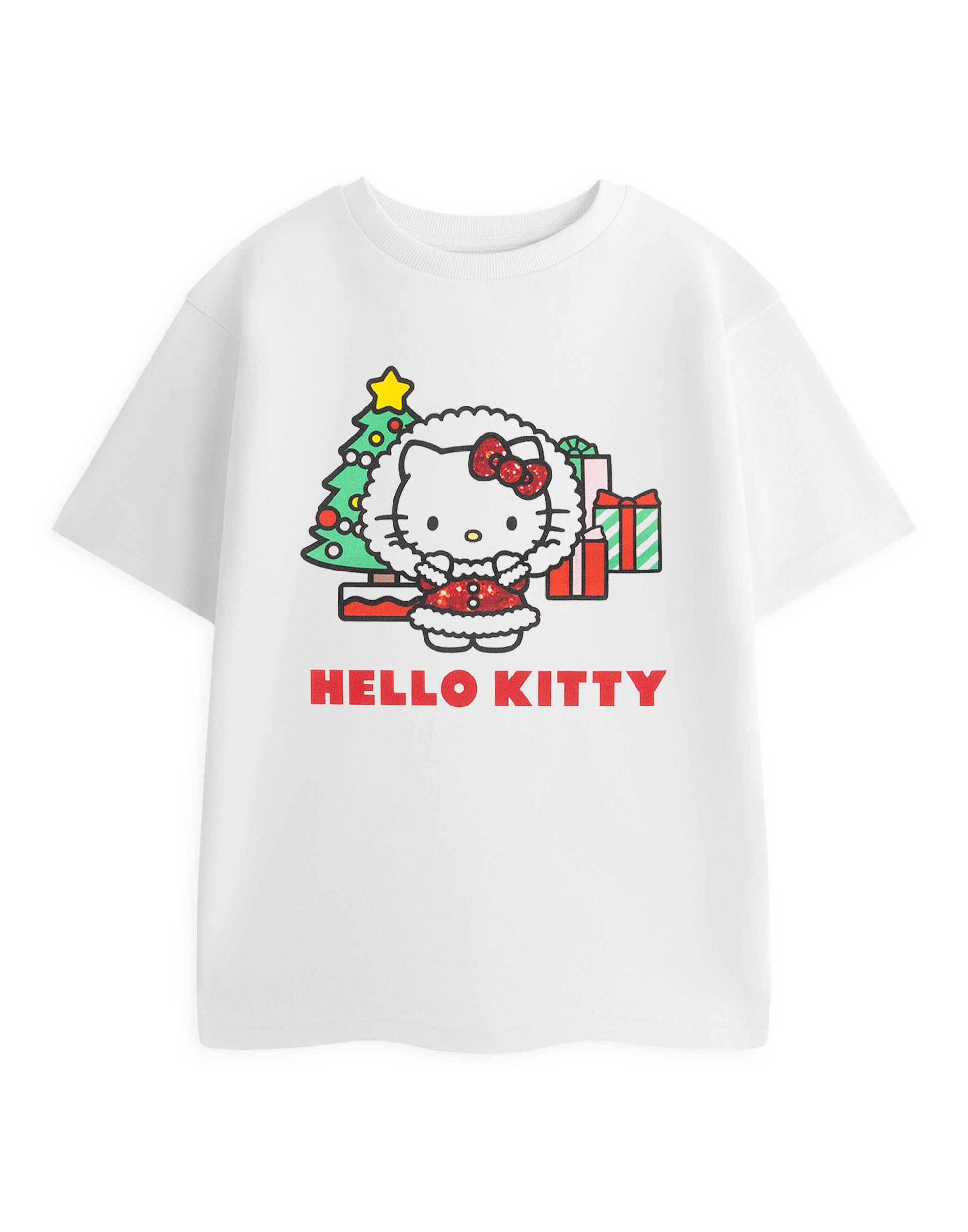 Hello Kitty Short Sleeved T-Shirt (Girls ) White
