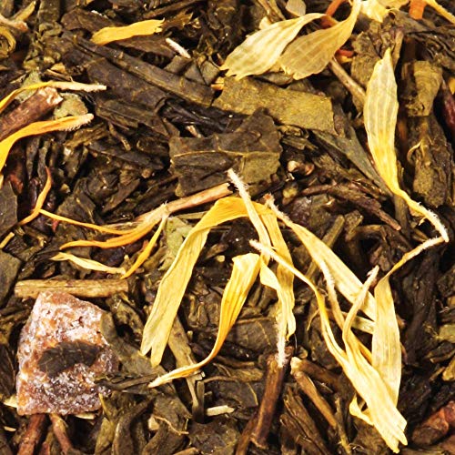 Thé vert bio aromatisé pêche vrac 100g infusion fruitée - 2