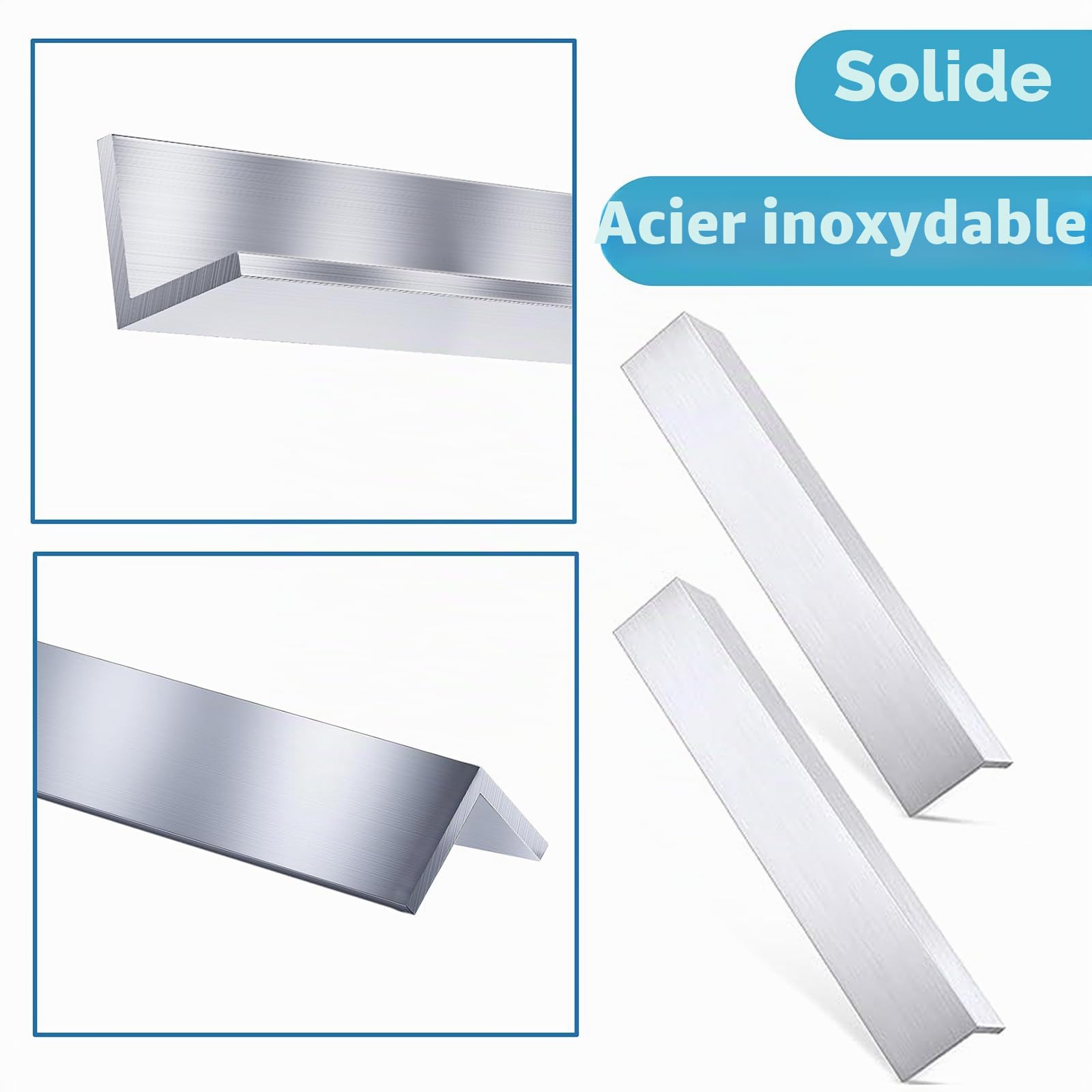8 pièces Cornière en Aluminium 25x25x3mm Longueur 300 mm Profilé d'Angle en Aluminium Cornière Isocèle L,pour les Projets de Bricolage et les Solutions Structurelles
