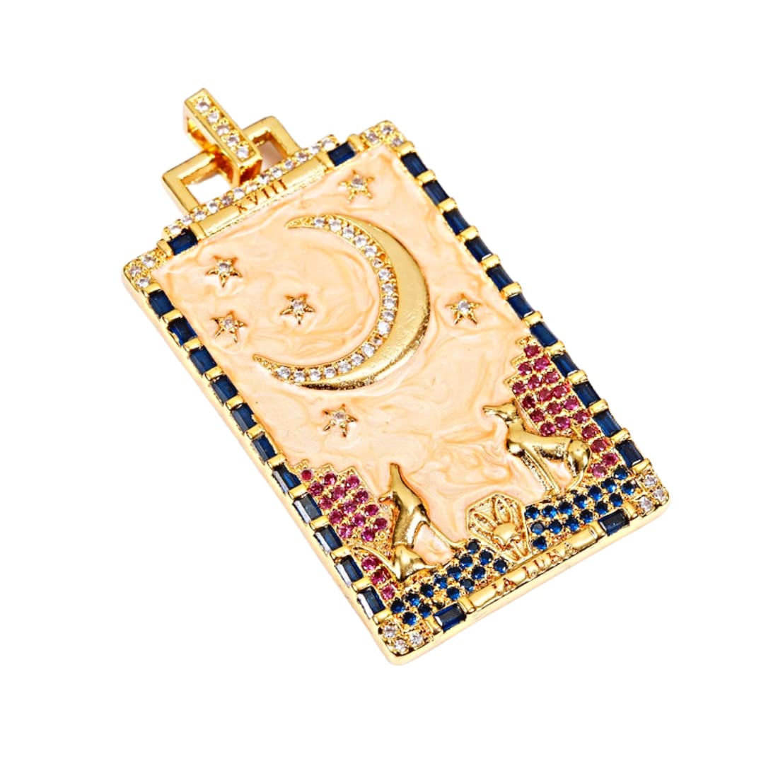 Tarot Theme Pendant Nacklace, water-proof, skin-friendly, hypoallergenic, sweat-proof, Korean Jewelry Necklace (Sun)-image-6