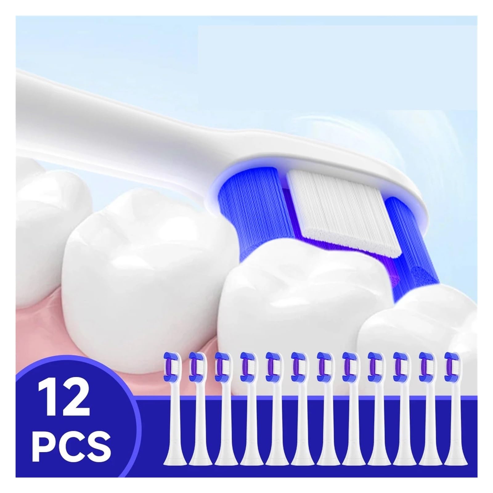 Cabezales adultos, compatible con Philips, 4-20PCS | Recambios de cabezal de plástico para adultos, para uso diario y como repuesto de reserva(20HB130A)