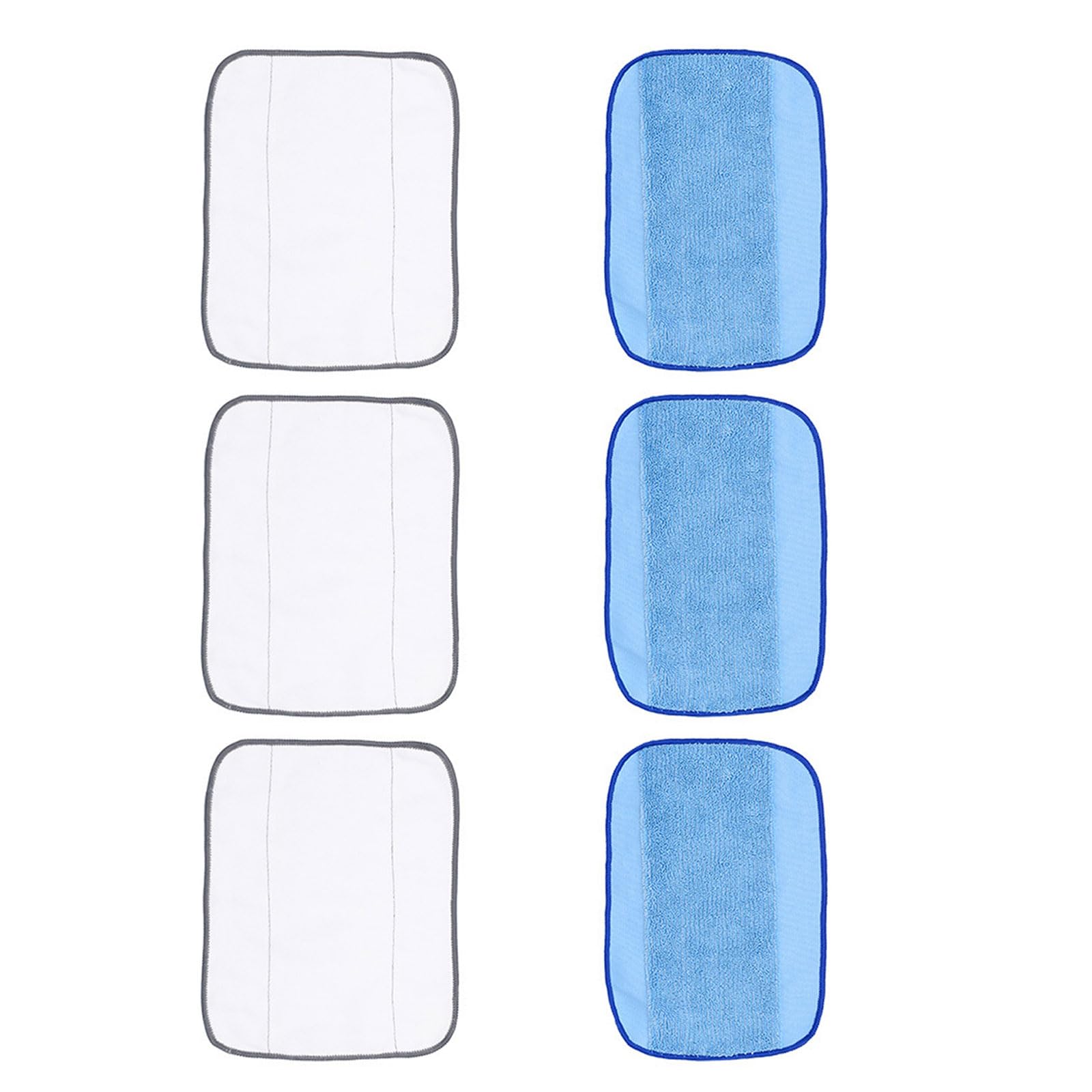 PANGBOER 6PCS Fabric Mop Pads Suitable for 380 380T 390 390T Floor Cleaning Robots Floor Cleaner Pad Washable Mop Cloth Attachment