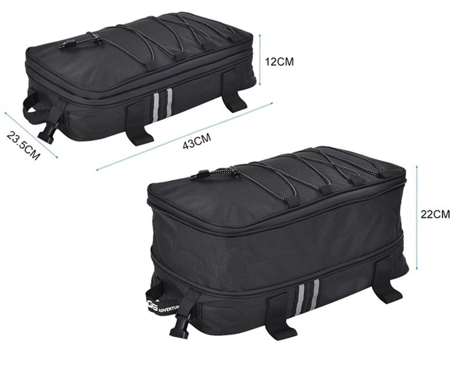 Bolsa Superior para Motocicleta Y Caja Trasera para Equipaje En El Asiento Trasero Izquierdo Derecho, 3 Uds., para BMW R1200GS R1250GS F650GS F700GS F750GS