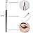 Fine Angled Eyeliner Brush, JASSINS Ultra thin Precision EyeLiner Makeup Brushes Set, Fine Point Eyeliner Brush, Synthetic Bristles Eye Makeup Tool (3 Pcs)