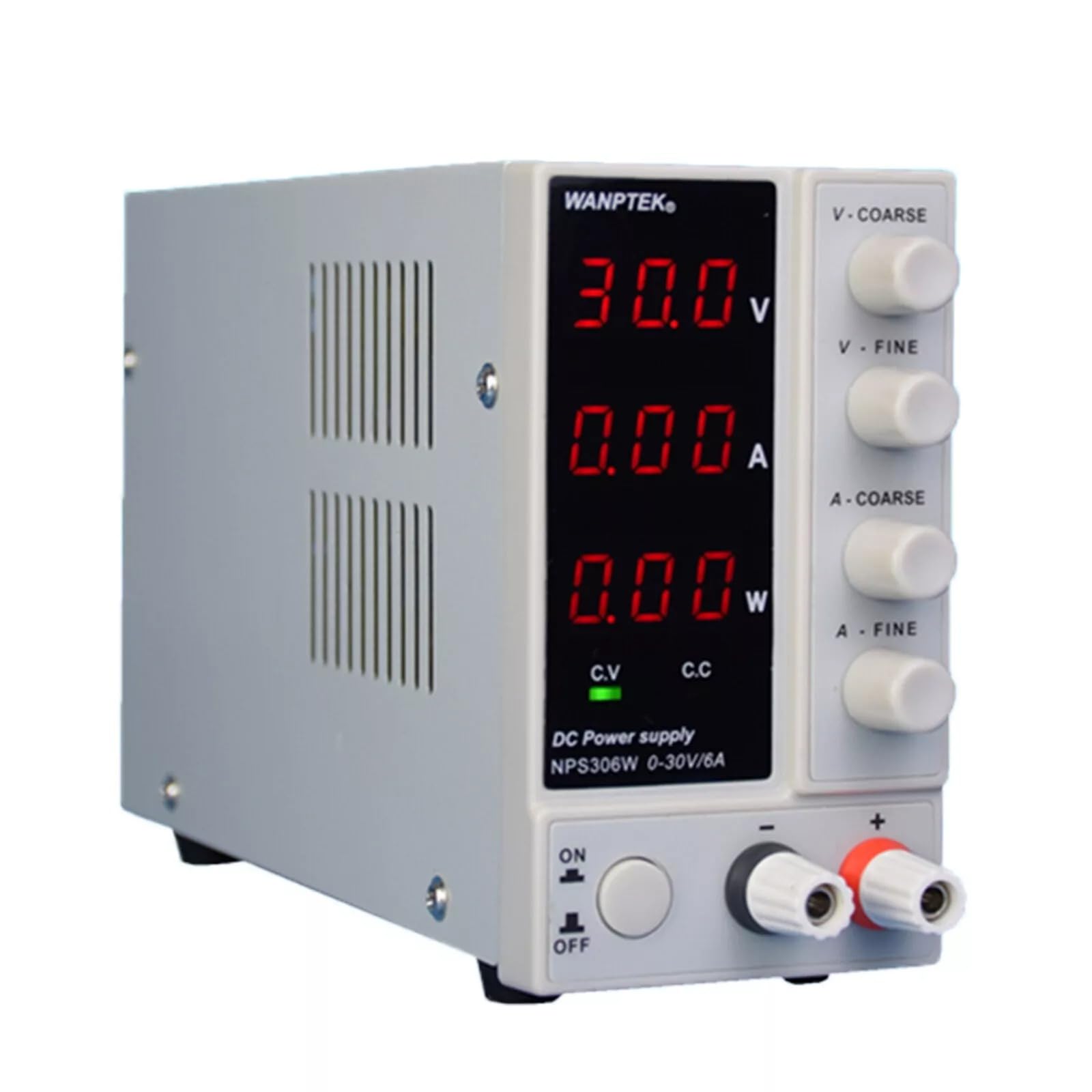 ZEEGII Laboratoriumvoeding 30 V 10 A 6 A DC Voeding 60 V 5 A TPS3010 Laboratorium Stroombron Gestabiliseerde Voeding Verstelbare DC-schakelaar 220V 110V (Kleur: TPS3010 30 V 10A