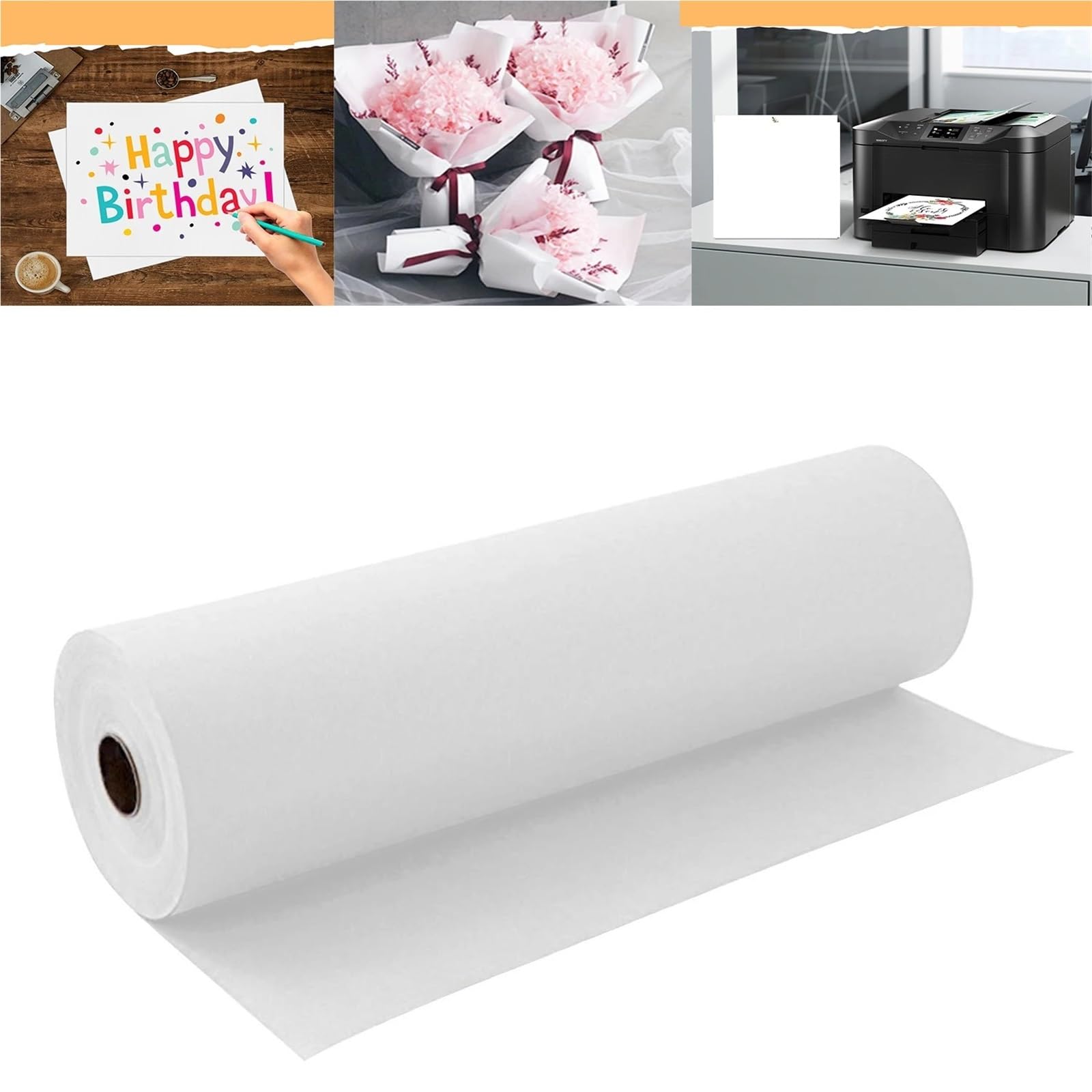 Rouleau de papier 30 cm/38 cm/50 cm x 5 m pour Mariage et Fête | Papier de métier de petit pain de papier d'emballage de papier de fleurs for l'emballage, emballage(Brown 38cmx5m)