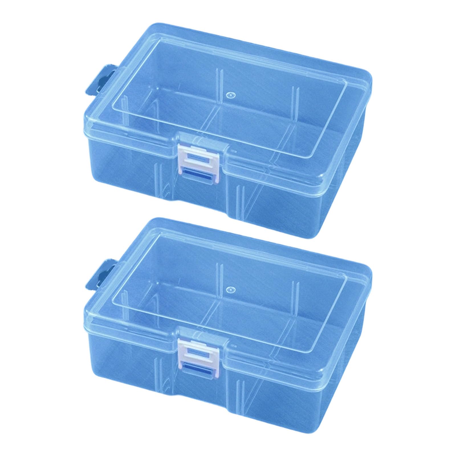 2Pieces Organiser Box Container Holder Box for Craft Project Accessory and Home Offices Small Items Toy Storage Use Small Items Storage