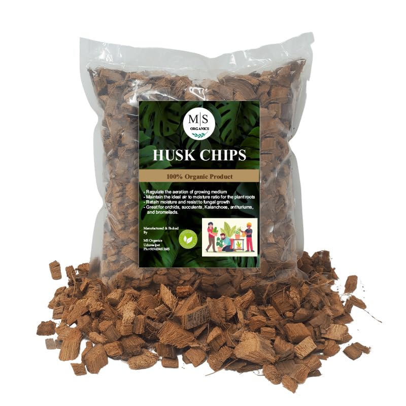 MS Organics Coconut Husk Chips for Plants - to Potting Mixture for Gardening or Soil Mulch - Coco Chips Best for Orchid and All Plants (0.650) (B0D4217XH8) Amazon Price History, Amazon Price Tracker