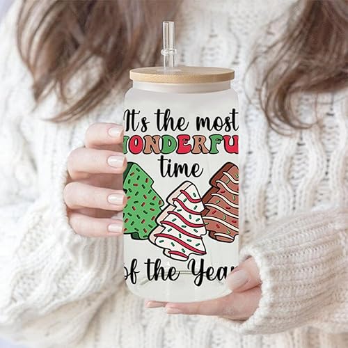 Miniatura 5 de Adhesivos de transferencia de vasos UV DTF, calcomanía decorativa de Feliz Navidad para vasos de vidrio, envoltura de vasos impermeables de Papá