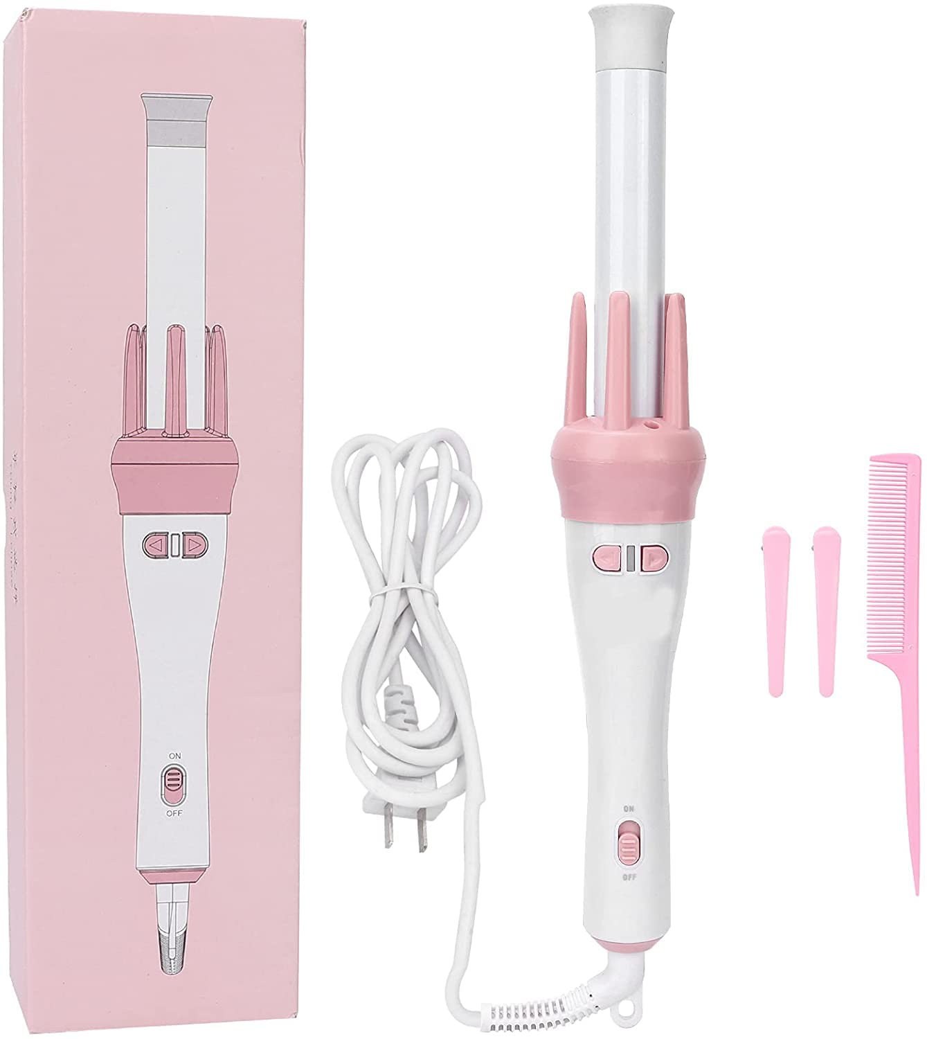 Curling Iron Wand, Professional Fast Heating Hair Curler, Ceramic Curling Iron, 360° Automatic Rotating Hair Curler, Electric Hair Curler, Curling Iron, Cool Ripples-image-8