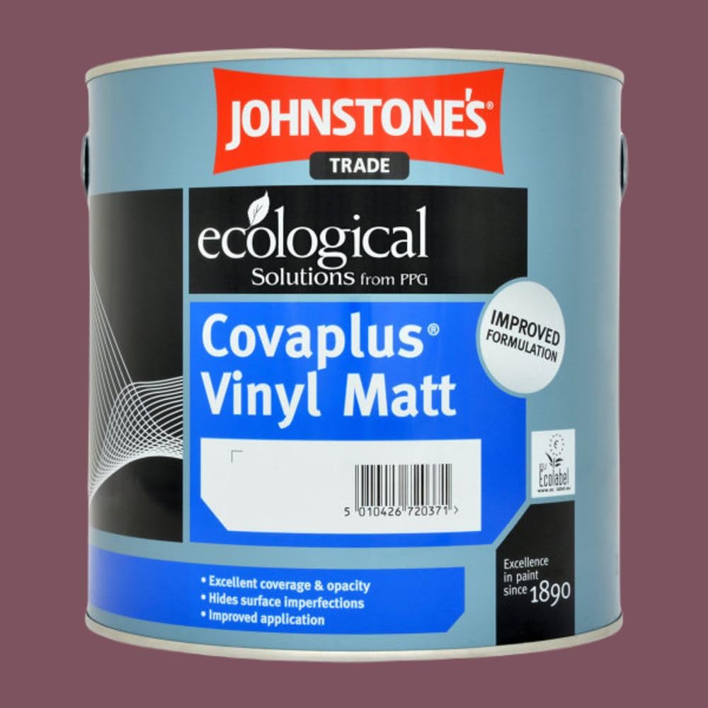 Paint Stop Mixed Colour Johnstones Covaplus Matt Dusky Berry 2.5L