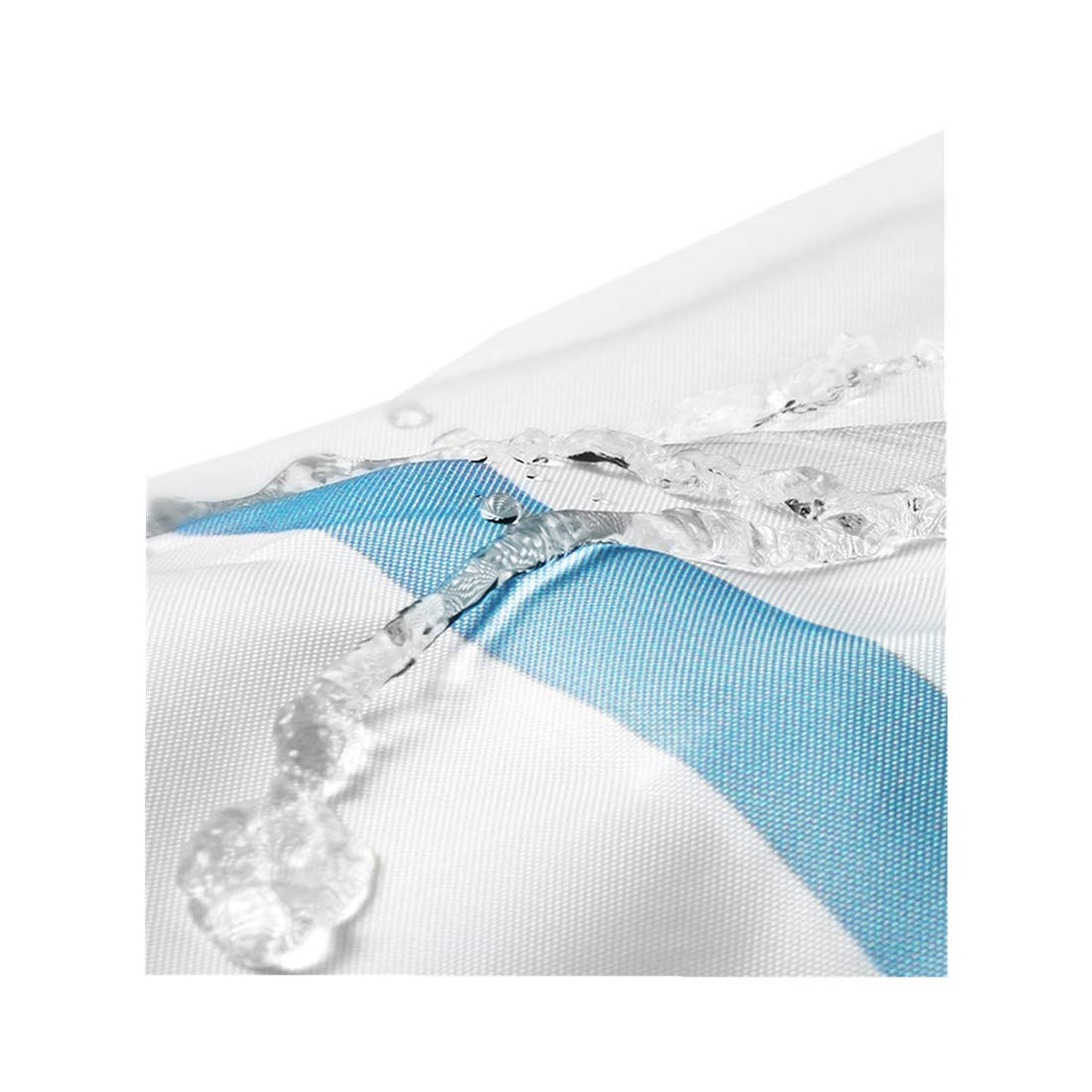 Rideau De Douche Imperméable – Tissu Polyester, Dimensions 180x120 Cm, Avec œillets Métalliques Et Crochets