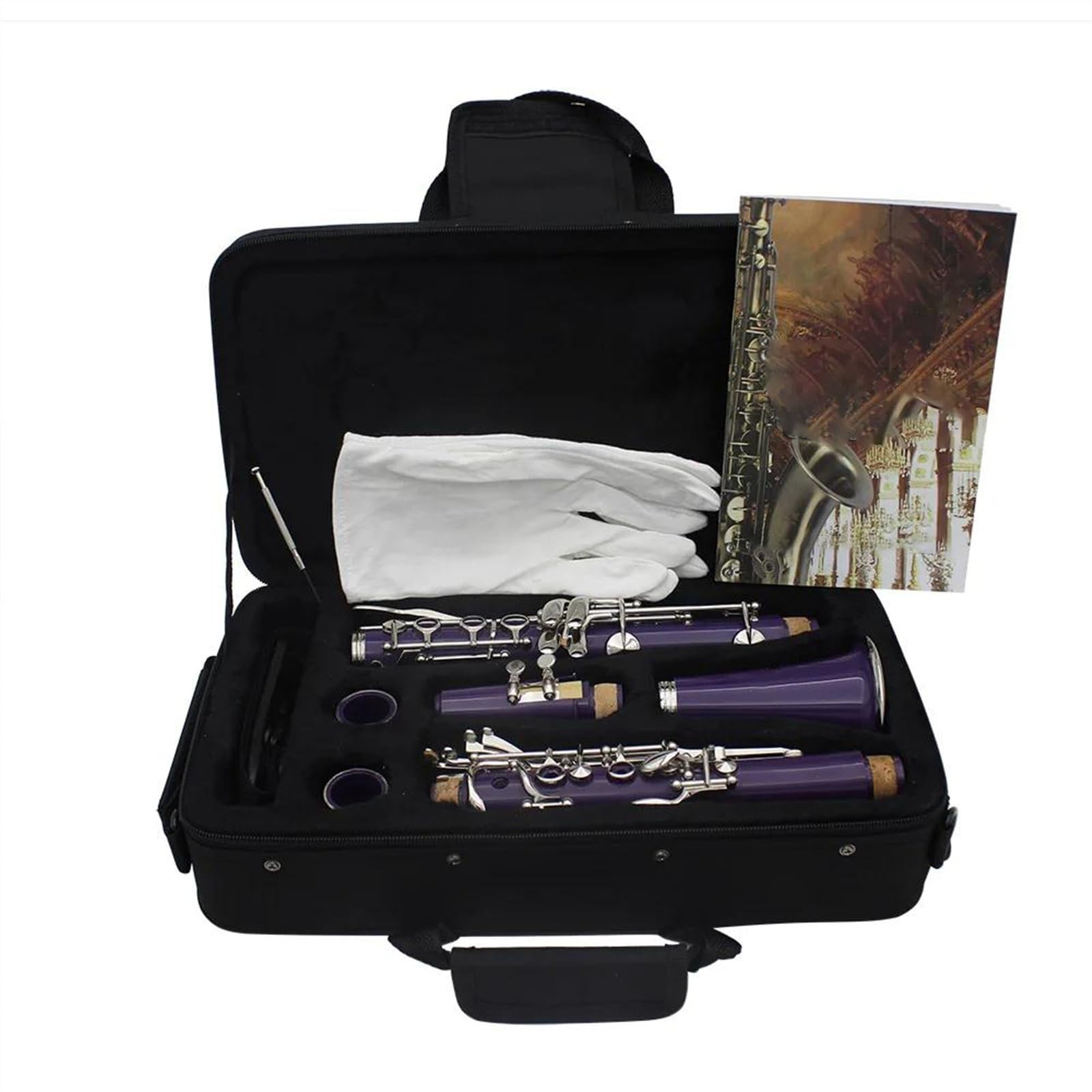 Clarinetto Professionale Clarinetto Clarinetto Sib 17 Tasti 6 Anelli Clarinetto Viola Strumenti Musicali Professionali(A)