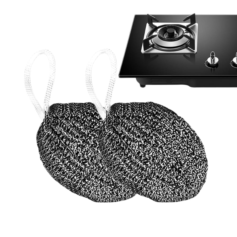 Multipurpose Stainless Steel Scrubber | Heavy Duty Dish Cleaning Pad for Kitchen Utensils, Gas Stove & Cookware (Pack of 2)-image-42