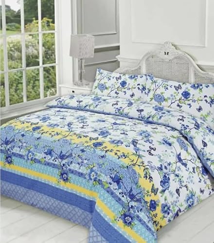 Bella Nights Blossom Duvet Quilt Cover Polycotton Set – Luxury Printed Bedding...