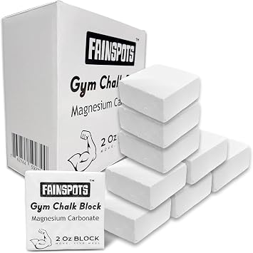 Gym Chalk Magnesium for Weight Lifting Chalk Powder Magnesium Carbonate Athletic Chalk Block 8 Pcs Gifts for Rock Climbers Excellent Grip, Chalk Block for Gymnastics, Bouldering,Rock Climbing