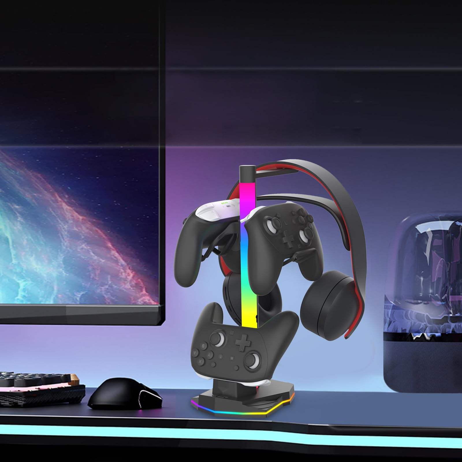Dock station di ricarica per controller con porta USB di tipo C per cuffie Gamepad per supporto di ricarica da tavolo