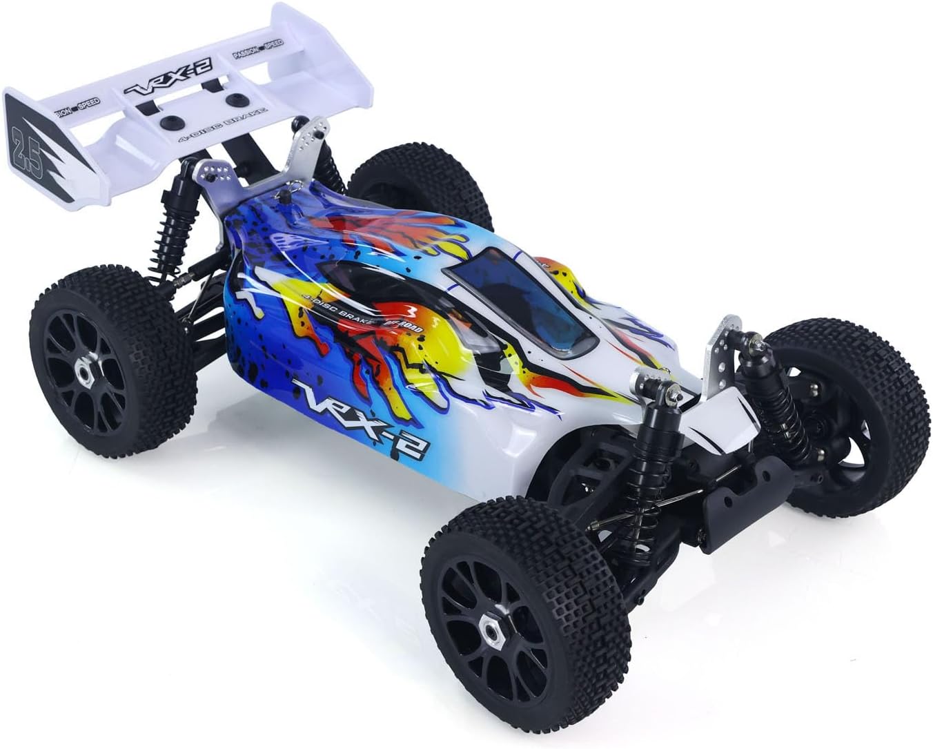 TOUCAN RC HOBBY 1/8 VRX RH812 Remote Control Off Road Vehicle AWD High Speed RC Model Car 6KG Servo Metal Upper Control Arms Rear Wing Charger