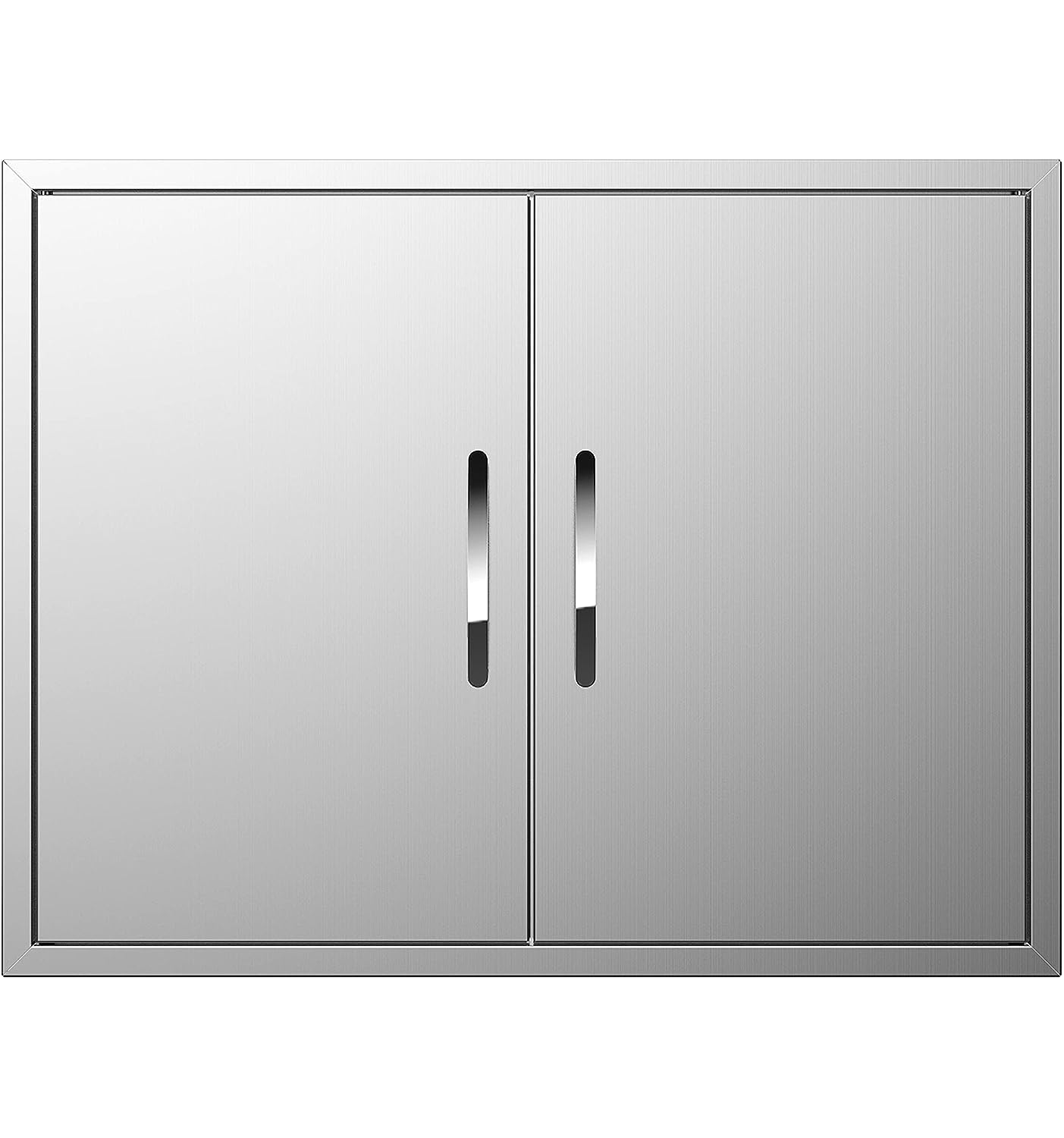 BBQ Access Double portes 31 x 24 H encastrable en acier inoxydable pour armoires extérieures et îlot de barbecue
