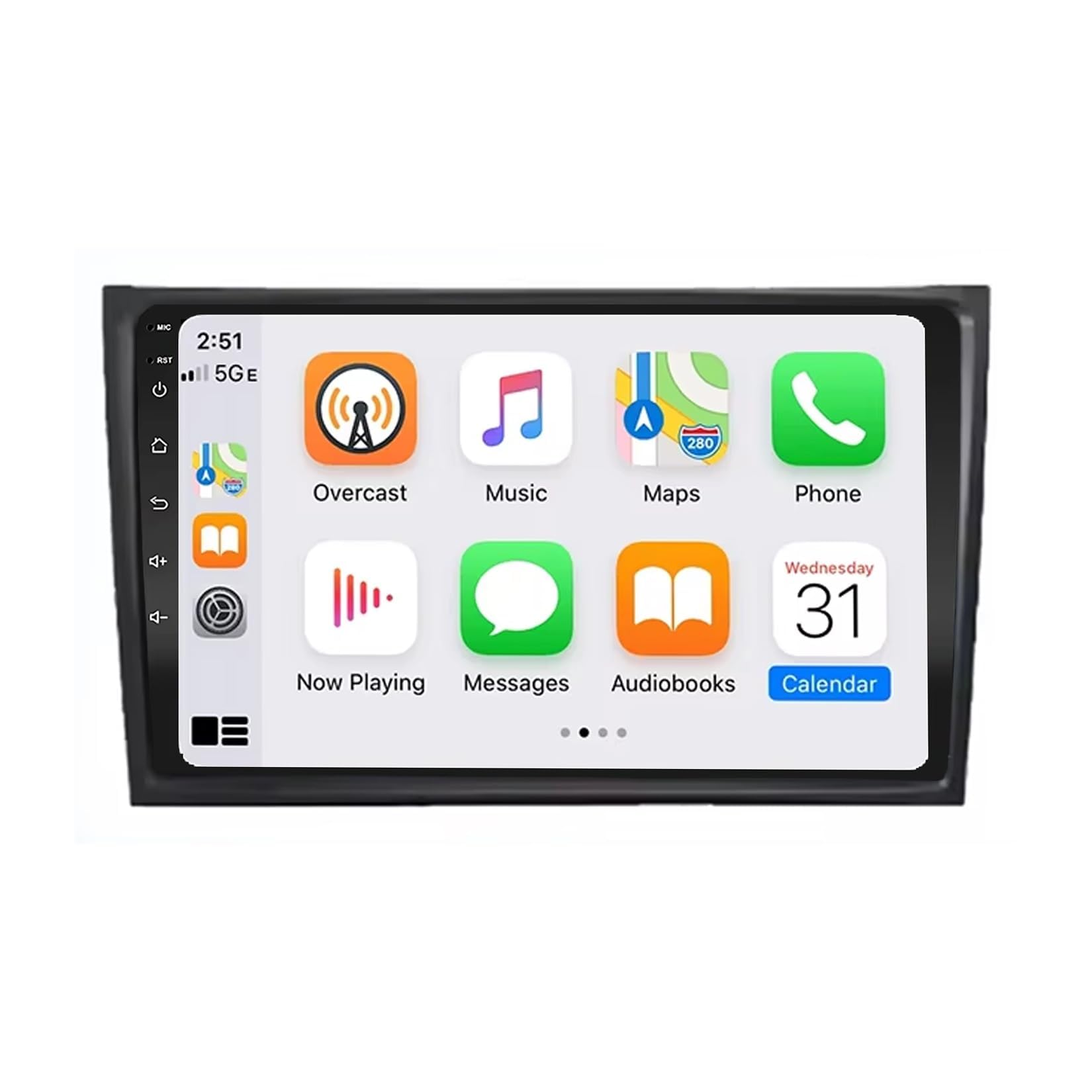 BCBSYCJP Car Radio with Wireless CarPlay Android Auto for Volvo XC90 C 2004-2013 9 Inch Stereo Mirror Link Bluetooth with Android Auto Carplay Wireless WIFI FM GPS,8 Core 4+64G