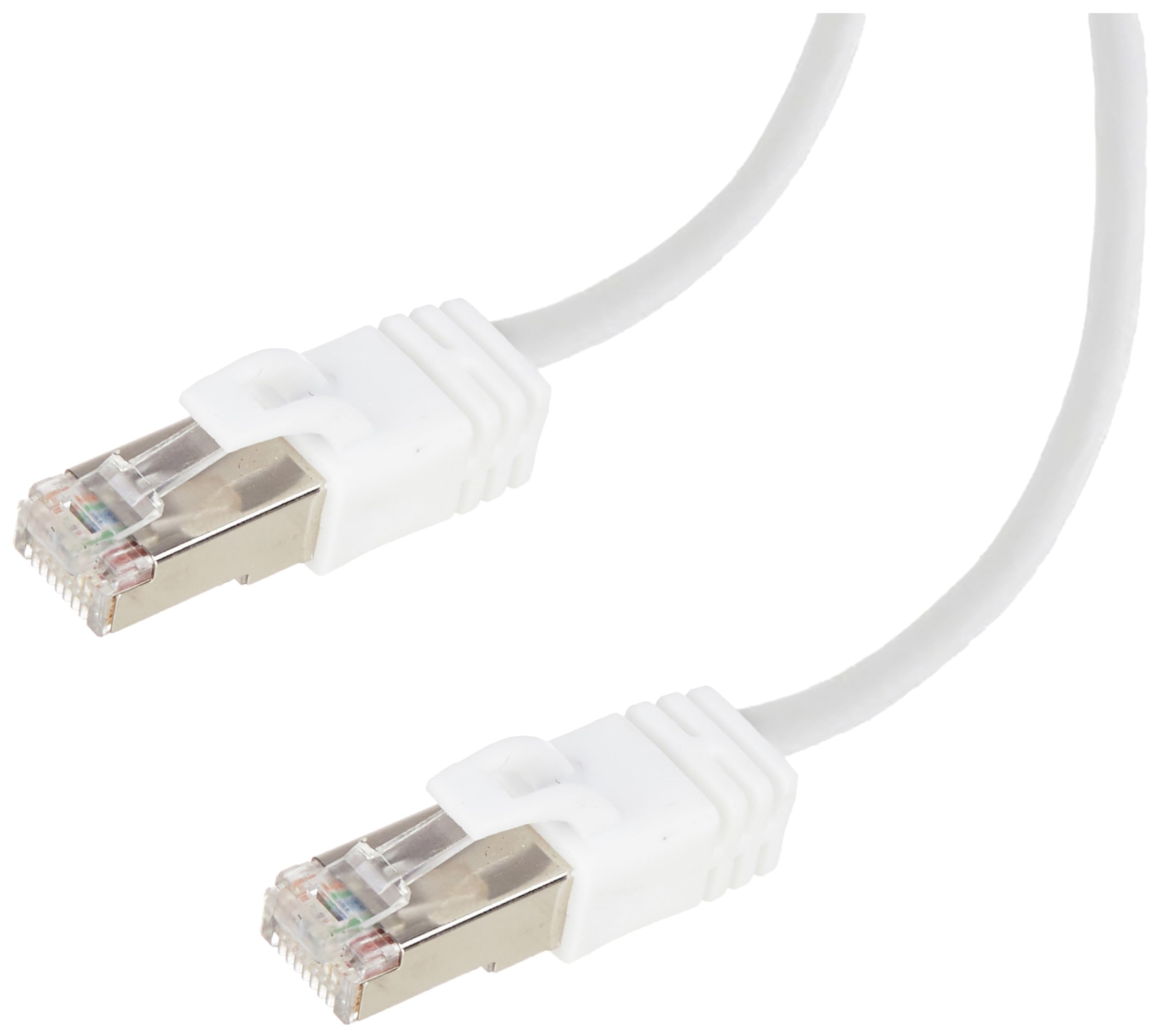 amazon basics RJ45 Cat-7 Network Ethernet Patch/LAN Cable for Personal Computer - 3 Feet (White)-image-2