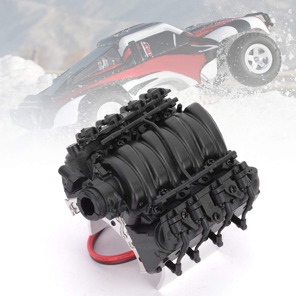 Chłodnica Symulacyjna Silnika RC do, Scx10, Silnik (BLACK)