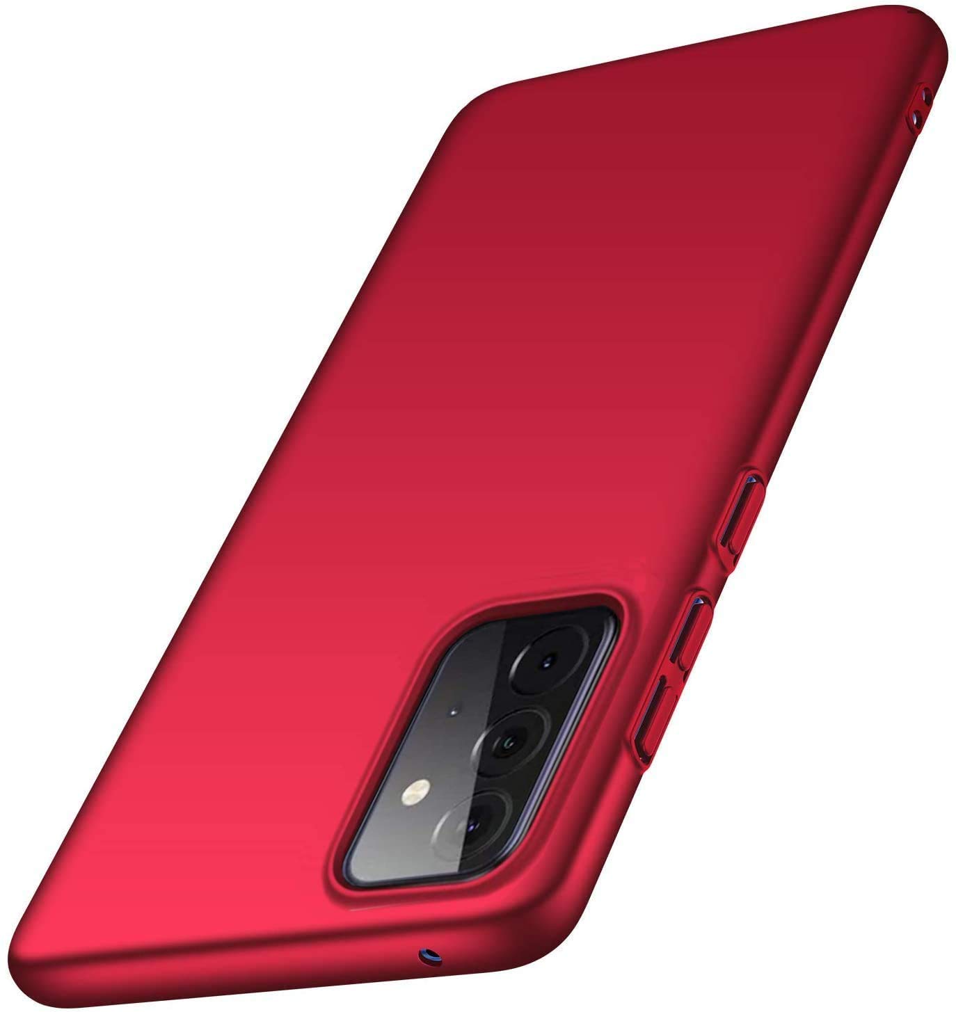 Winpromise Phone Case for Samsung Galaxy A53 5G Slim Protective A53 5G Case [Guard from Shock/Scratch/Slip/Fingerprint] [Matte Finish] Durable PC Hard Cover for A53 5G-Red