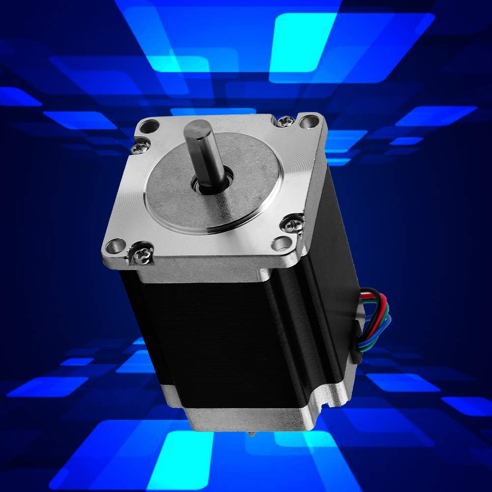 flexman 23HS8430 Stepper Motor, 3A 2Phase 1.8° 8mm Shaft Diameter Stepping Motor for CNC Packaging Equipment Laser Equipment Security Monitoring Equipment