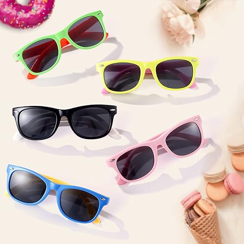 Miniatura 6 de JASPIN Lentes de sol polarizados para niños y niñas, marco flexible de goma TPEE para niños y niñas de 3 a 9 años, 100% protección UV. Gafas de sol
