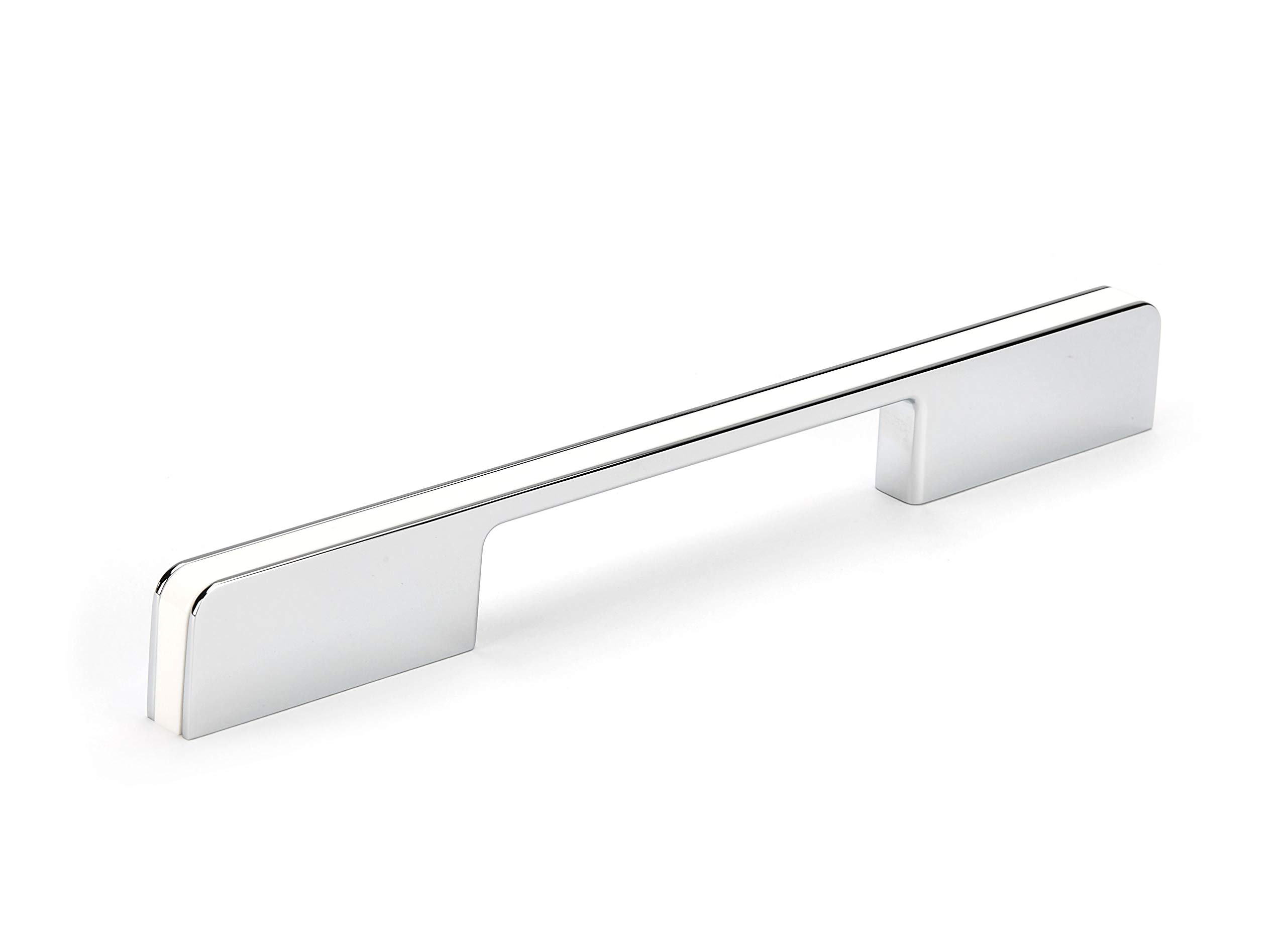 Gloss White & Polished Chrome D Handle 160Mm 5060796703061