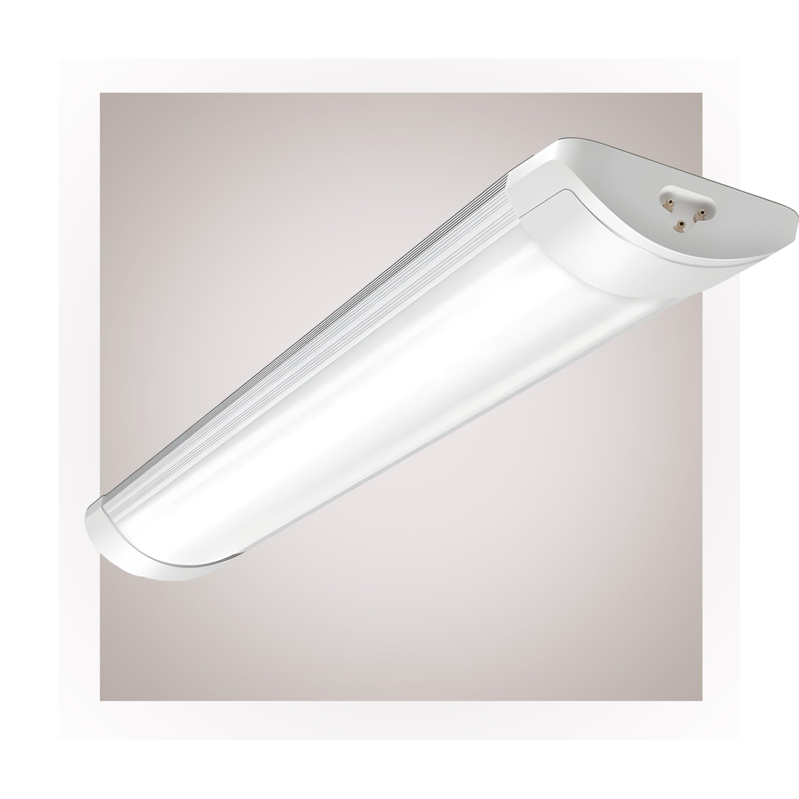 Brightex White 50W Linkable 4Ft Led Batten Light, Connectable Tube Lamp, 4000K Daylight, Linear Slimline Ceiling Strip Light For Garage, Office & Commercial Use