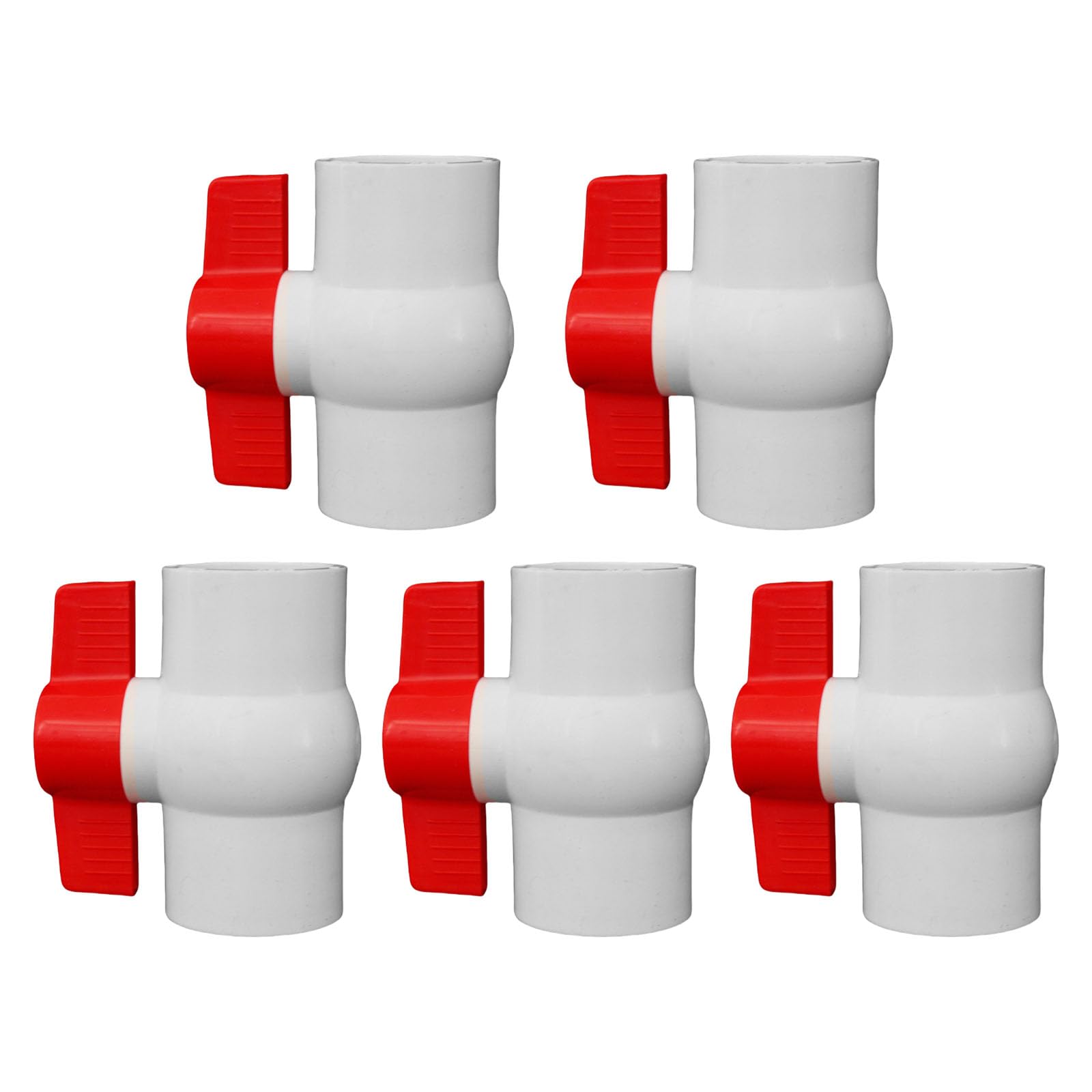 Vanne en PVC 5 cm stable anti-fuite pour système d'irrigation agricole lot de 5