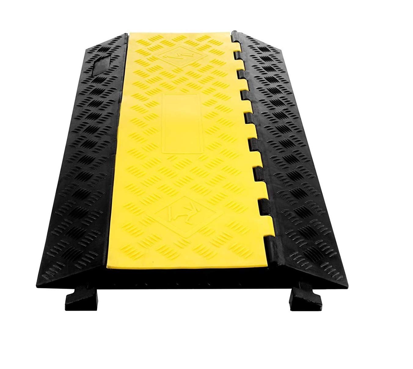 Dolphy Rubber Cable Protectors, 5 Channel Hose Cable Protector Ramp Heavy Duty Traffic Speed Bump Hose Cord Protective Cover Ramps with Yellow Flip-Open Top Cover, 5450kg Load Capacity (B08V8MBMLF) Amazon Price History, Amazon Price Tracker