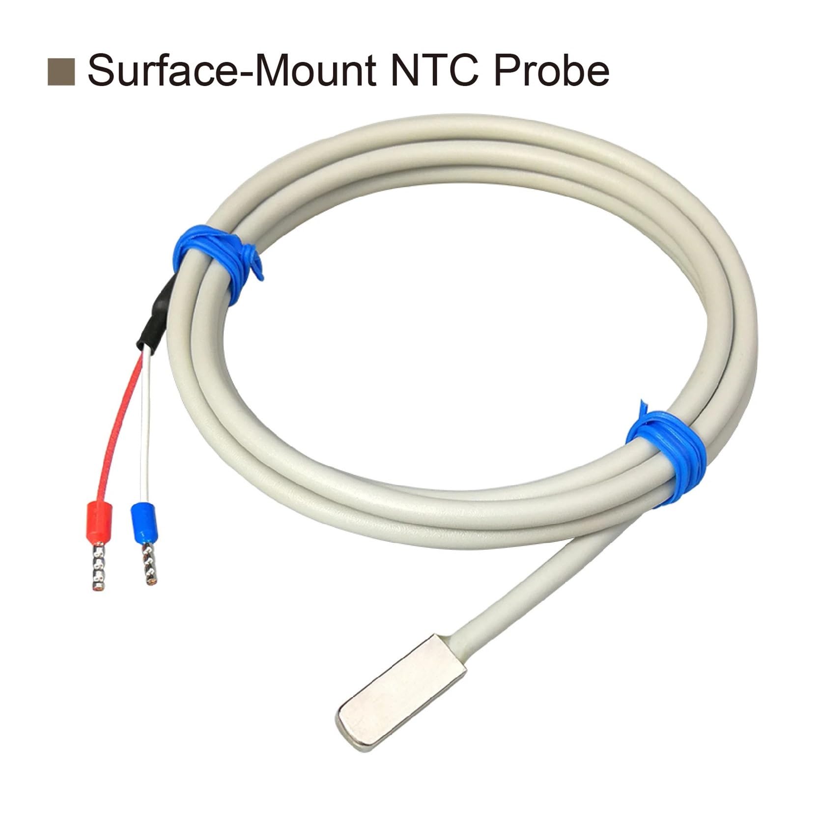 Sensore di Temperatura, sonda a termistore NTC Adesivo Superficiale misurazione Industriale su Superficie Piana 10K/50K/100K(Ntc50k 0.5 M)