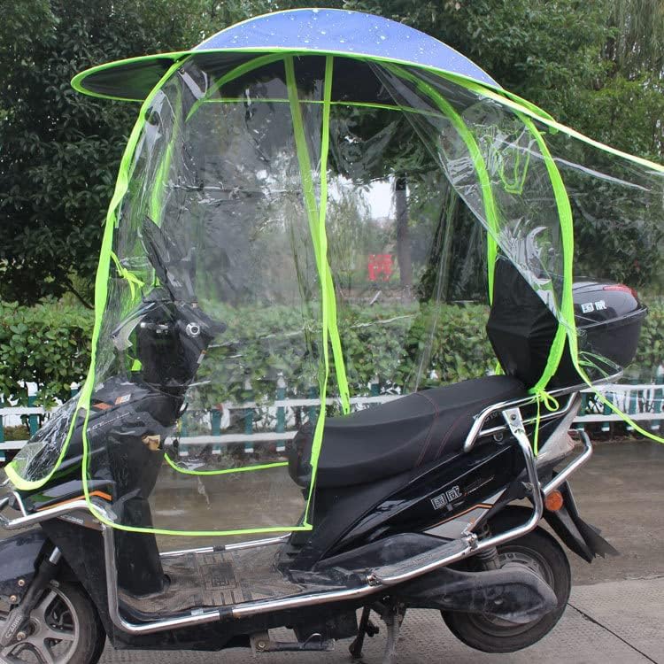 Universal Electric Motorcycle Sunshade Cover Fully Enclosed Motor Scooter Umbrella Waterproof Fold-Away Universal Mobility Scooter Canopy