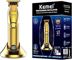 Maquina de Corte Cabelo Profissional Hair Clipper Kemei i32S