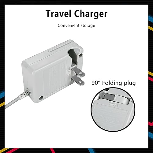 Miniatura 7 de DTOL Cargador de juego adaptador de CA para Nintendo Dsi Ndsi 3DS3DSXLnuevo 3DSnuevo 3Dsll2DSDsiDsiXL paquete de 2