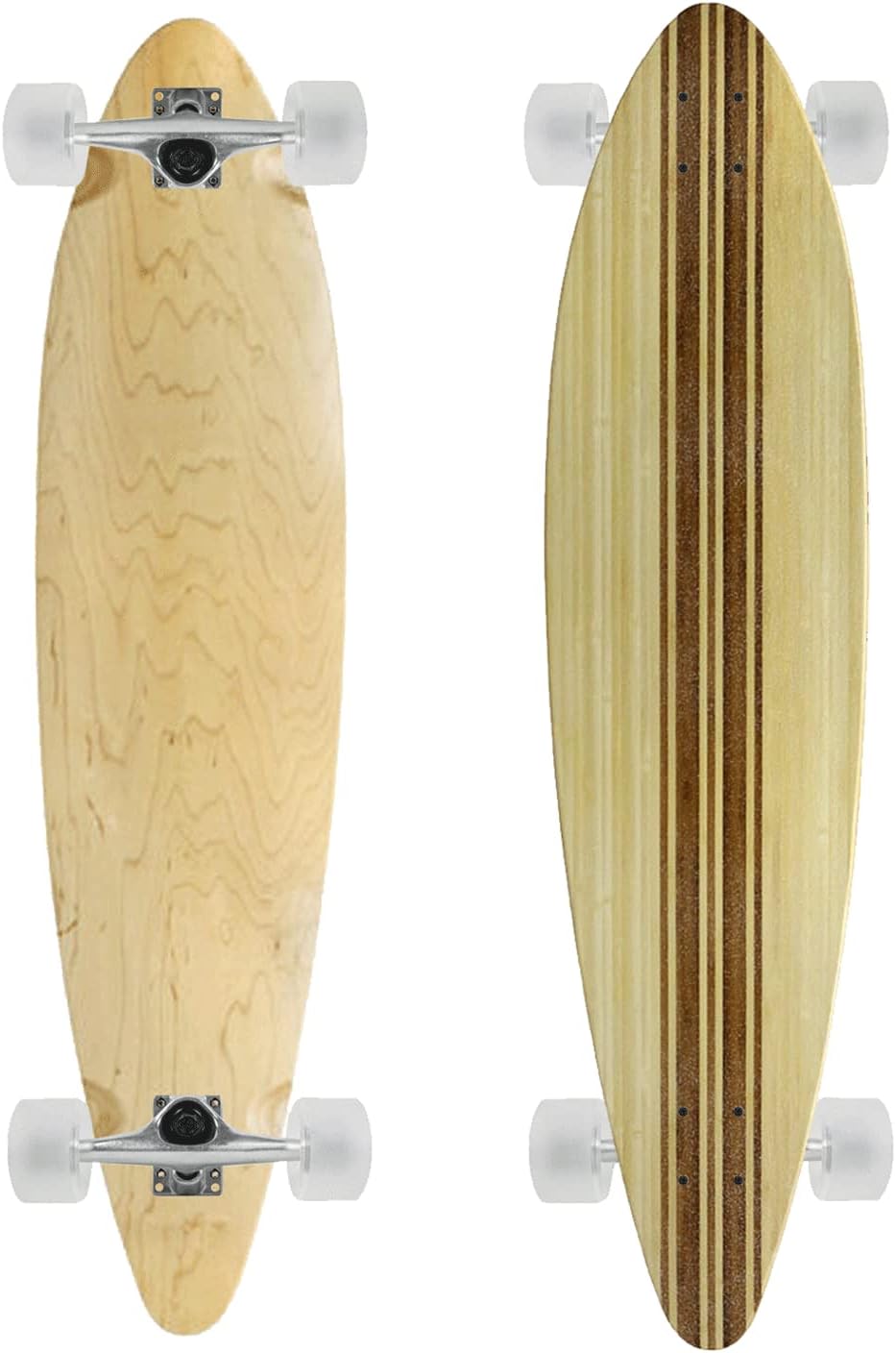 Moose Pintail 9.5" x 41" Longboard TopPly Bamboo Complete